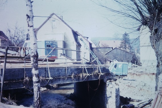 Umbau der Brücke Paderb.-Str. 1962