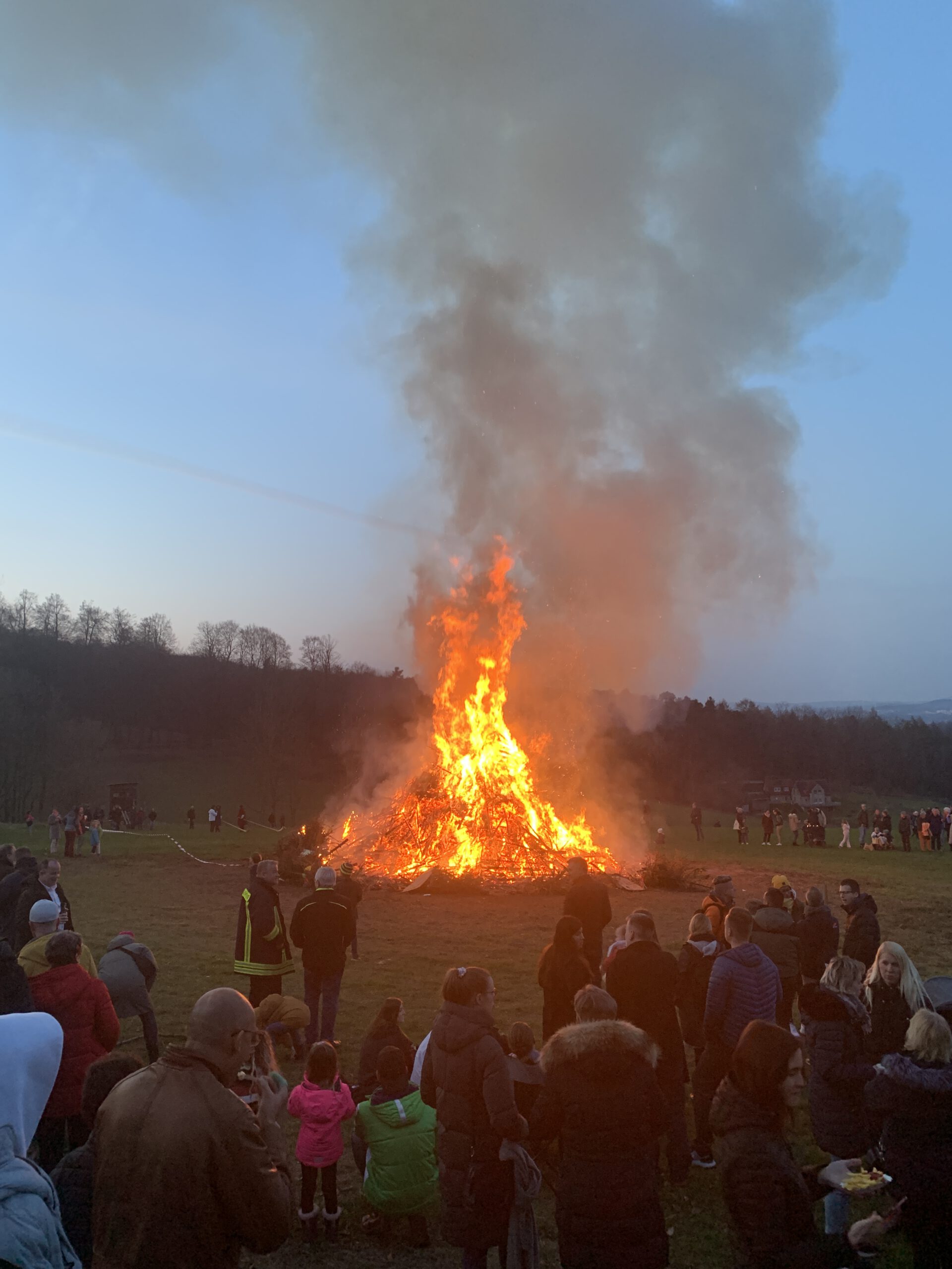 Osterfeuer im Schling, Foto: Joachim Kleinmanns
