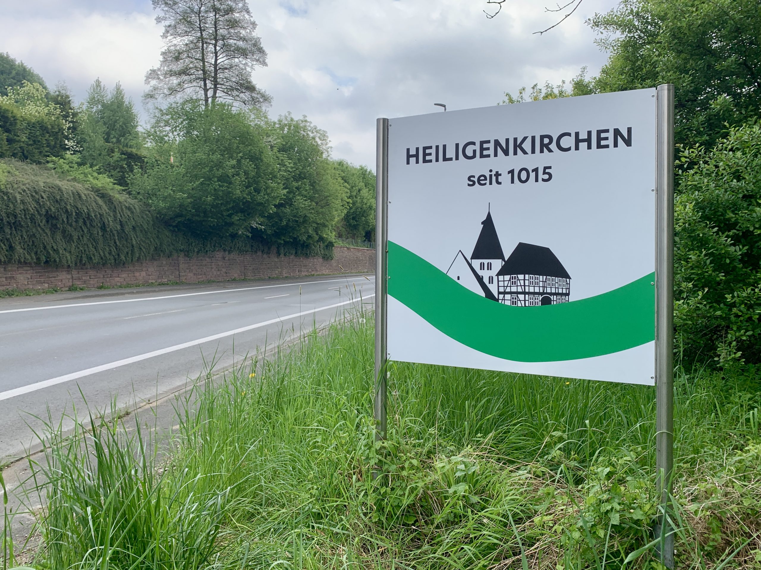 Neues Ortsschild