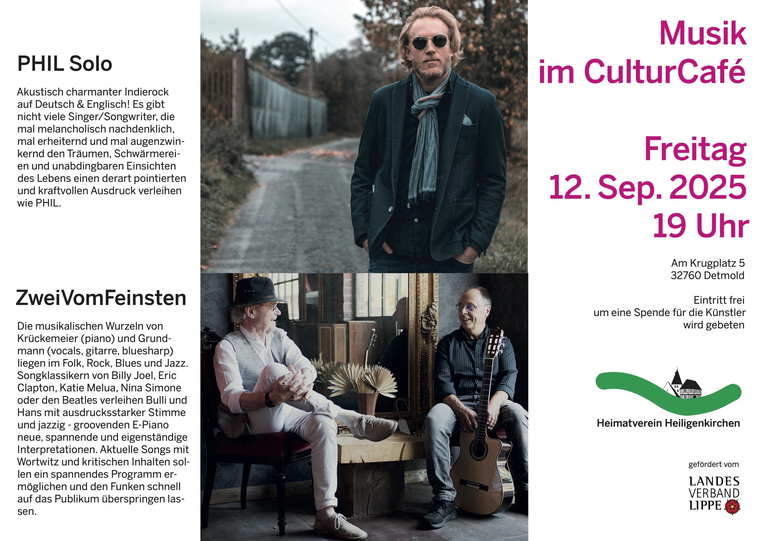 Musik im CulturCafé 12.9.2025