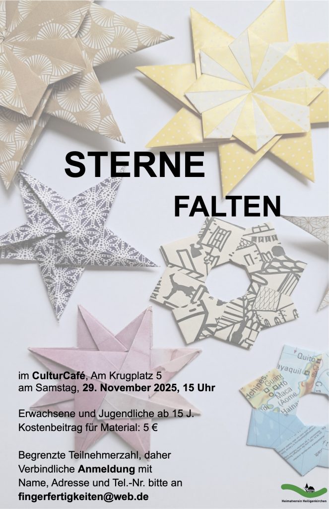 Sterne Falten Plakat