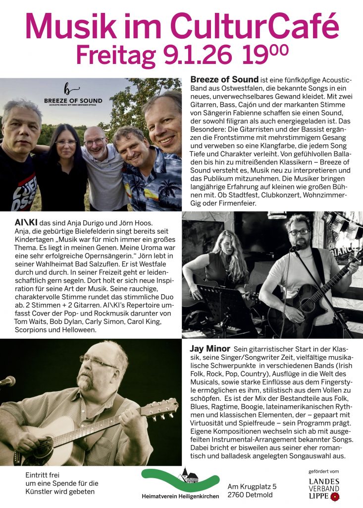 Musik im CC 9. Januar 2026