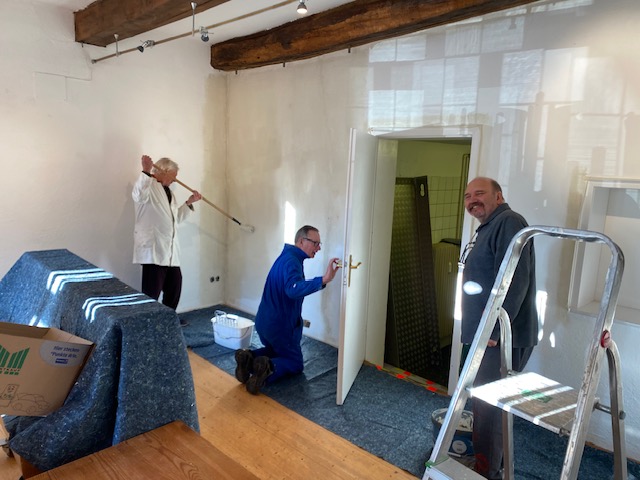 Anstricharbeiten im CulturCafé