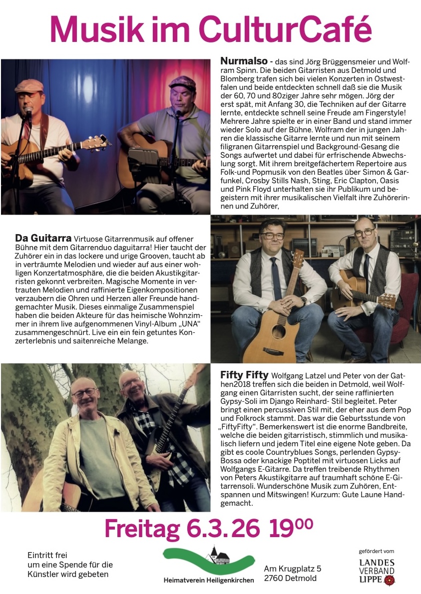 Plakat Musik im CC 6.3.2026