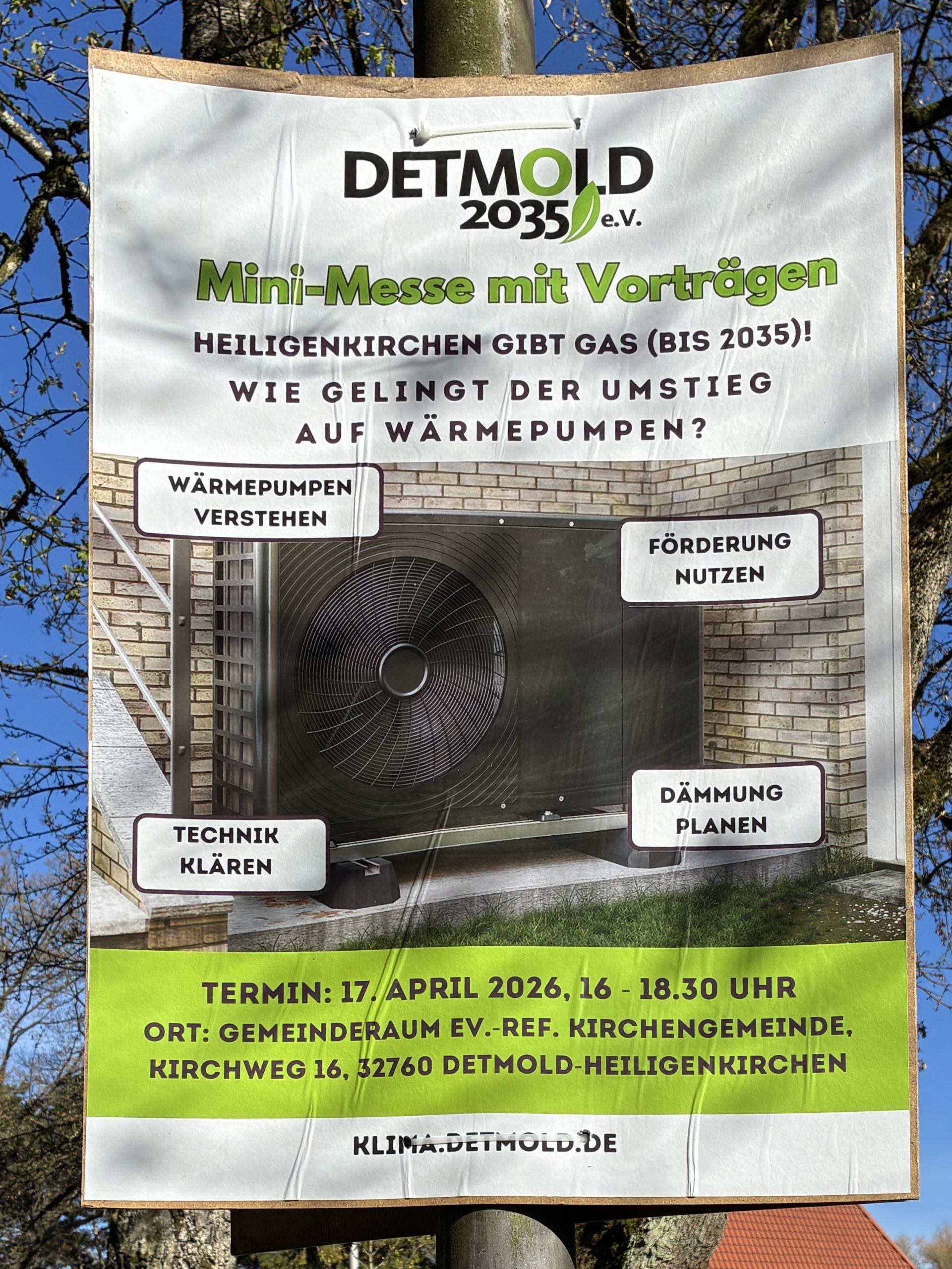 Minimesse zur Wärmepumpe