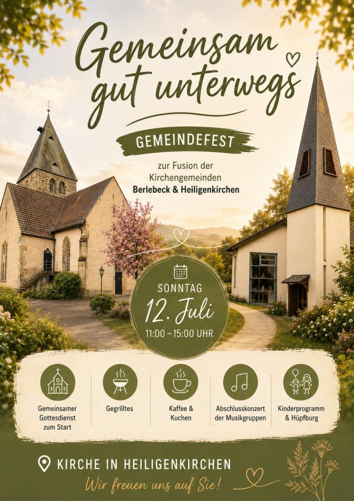 Plakat zum Gemeindefest