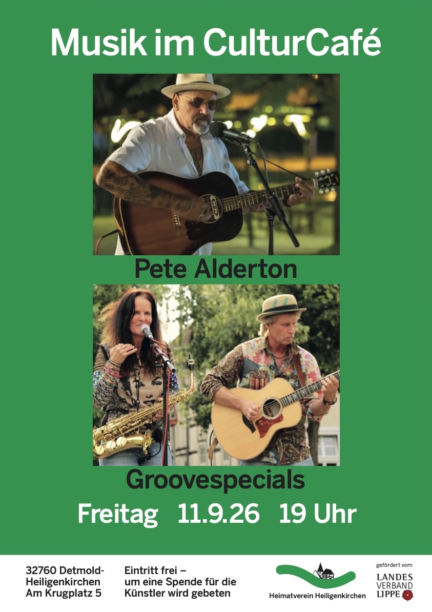 Musik im CulturCafé am 11.9.2026