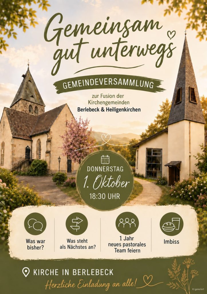 Plakat Kirchenfusion